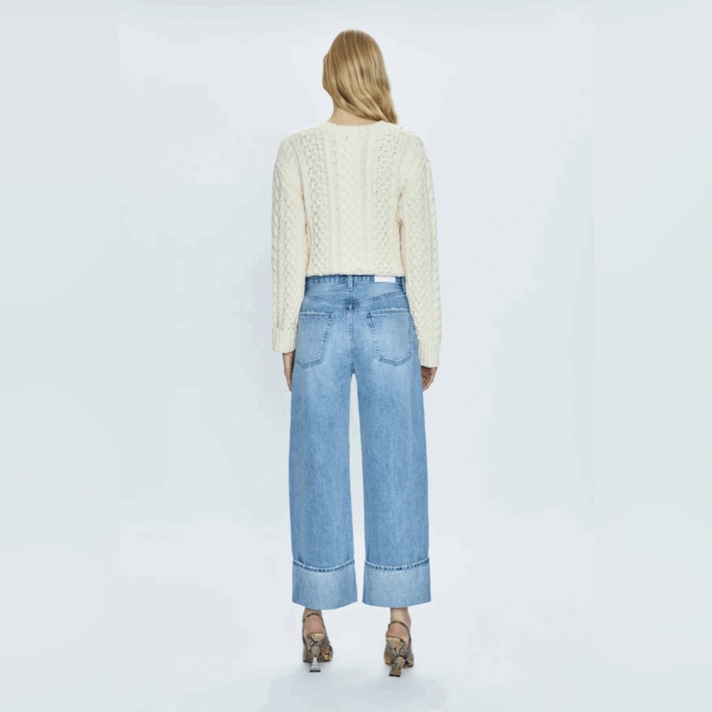 Pistola Ryder High Rise Cuffed Straight Jeans Color Essex Size 26